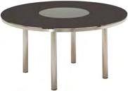 Seats - 6 110 206 4592 : 110cm x 206cm Table Brushed stainless steel frame with slate satin finish glass table top.