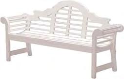 Painted Finish - hite S A 1 68 96 43 64 Estate 520 : alifax Bench Solid mahogany construction.