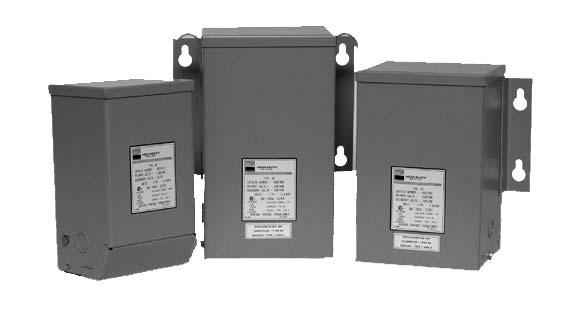 Non-Ventilated Automation Transformers 6 Automation Transformers - Non-Ventilated 50 VA to 45 Hevi-Duty encapsulated transformers are rated for Hazardous Locations (Class 1, Division 2, Group A-D) as