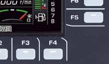 Articulation indicator 4 Pilot display 11 Shift indicator 5 Engine coolant temperature gauge 6 Torque converter