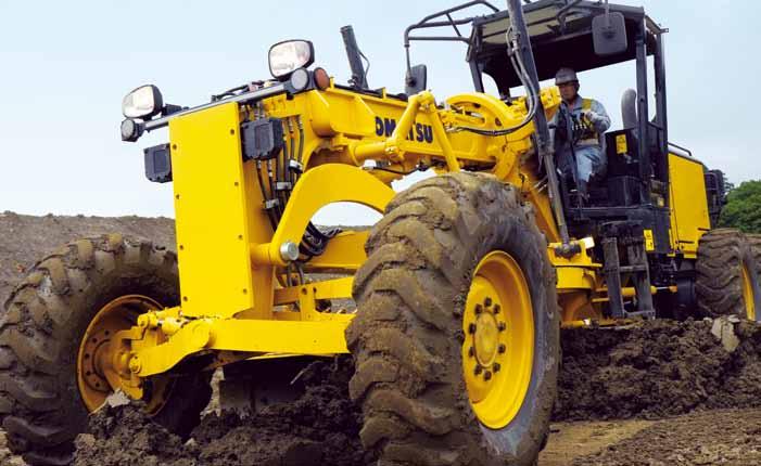 MOTOR GRADER GD535-5 Engine Power Mode Selection System The system allows the operator to select from the two modes,