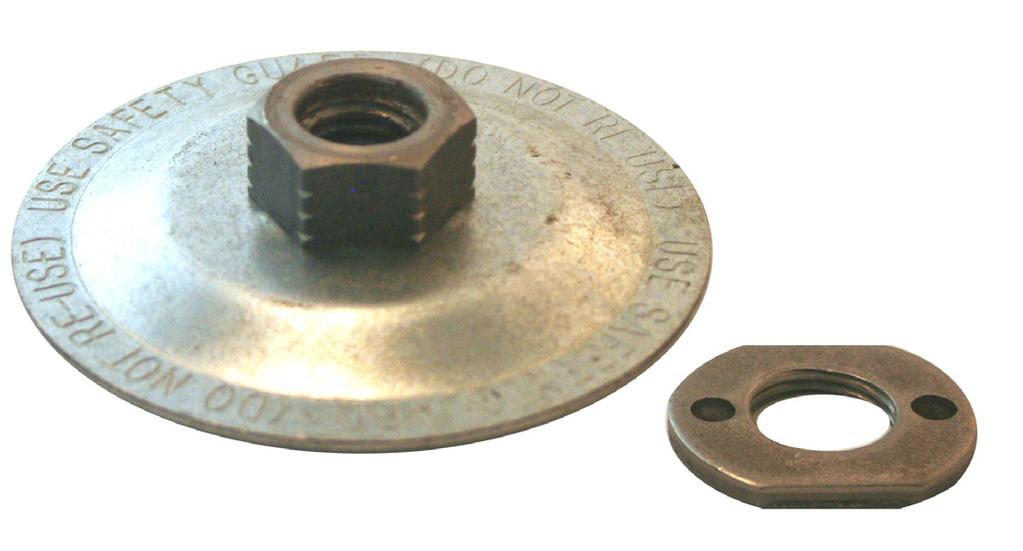 THROW-AWAY MOUNTING FLANGES: STEEL For Types 27 & 28 - Depressed Center Wheel Steel For 6 (152.mm) through 9 (228.