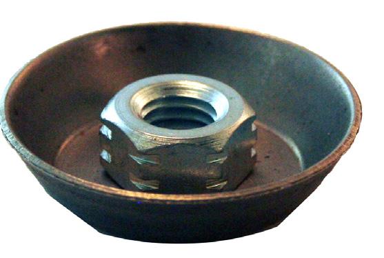 DISC WHEEL INSERTS Cup with Assembled Hex Nut Part Number Thread Height: 1HEX 11HEX 12HEX 13HEX 1.625 (1.275mm) 1.125 (28.575mm) 1.63 (27.mm) 1HEX-M1-1.25 11HEX-M1-1.25 12HEX-M1-1.25 13HEX-M1-1.