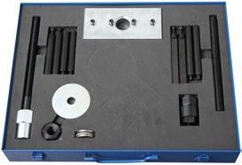 The kit includes a Strengthened Dual connector Adapters 918 410 00 Extract the injector with the actuator 20 ton Hydraulic requires: 918 520 00 Hydraulic foot pump 918 530 00 Hydraulic hose 2,5m with