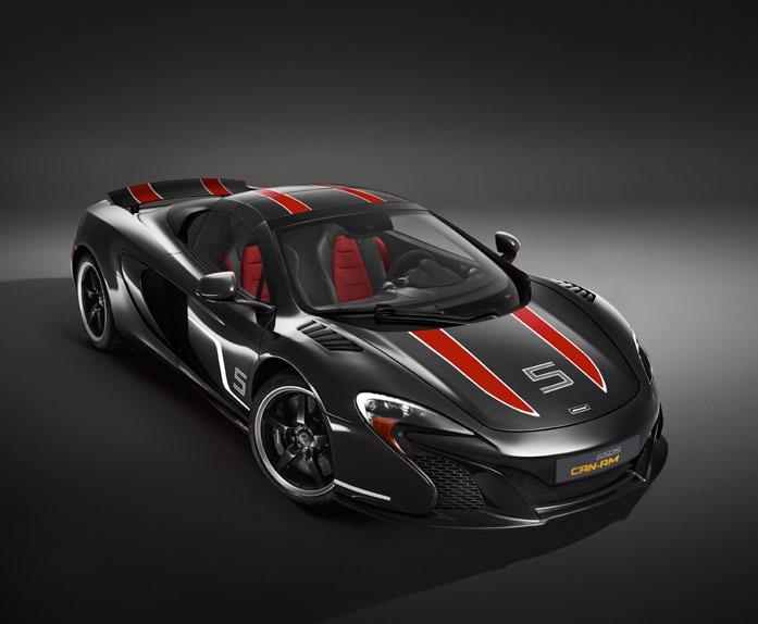 stand-out style The designers at McLaren Special Operations (MSO) took inspiration from the styles and colours of the 1960s and early 70s for the McLaren 650S Can-Am.