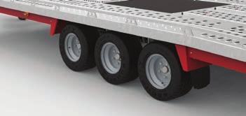 For vehicle transport a set of professional wheel 'sling' straps can be used for maximum security.