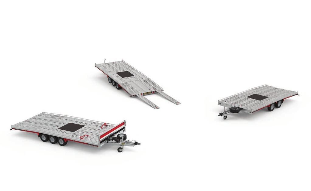 Hydraulic tilt-bed reduces loading angles and can assist in ease of operation High precision punched and swaged deck provides high grip levels and allows for the use of optional vehicle restraint