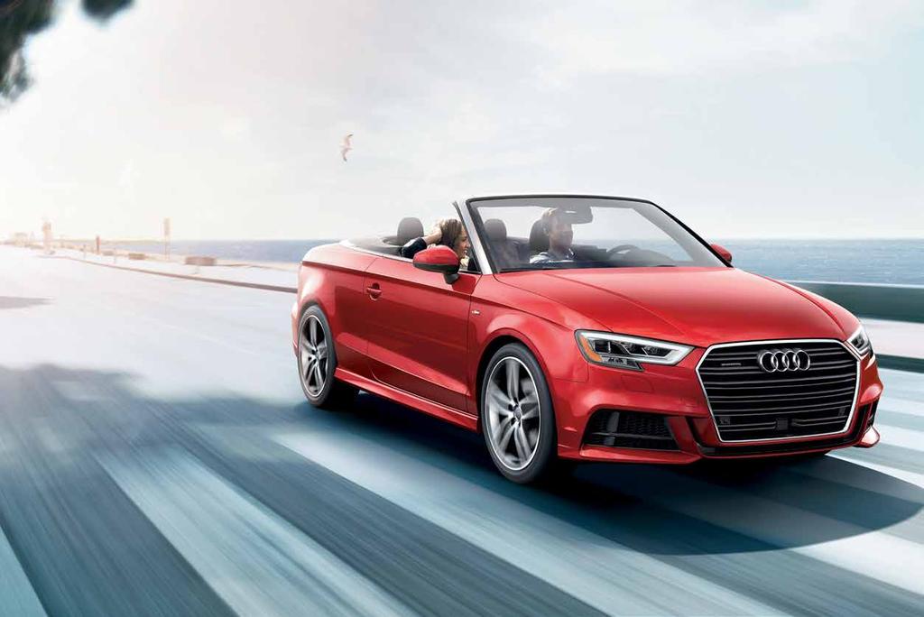 For those who require infinite headroom. Indulge in open-air thrills felt with the top down in your Audi A3 Cabriolet.