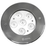 Atecpool Vitrage LED Light 6 LED Series 0mm 6 LED Atecpool Vitrage 6 LED Underwater Light Vitrage 6 LED Light, complete body construction in AISI 316 Stainless Steel supplied with an ABS niche