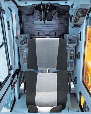 Excellent Ventilation Ventilation has been improved by the addition of the larger fresh air intake system, and by providing additional air flow throughout the cab.
