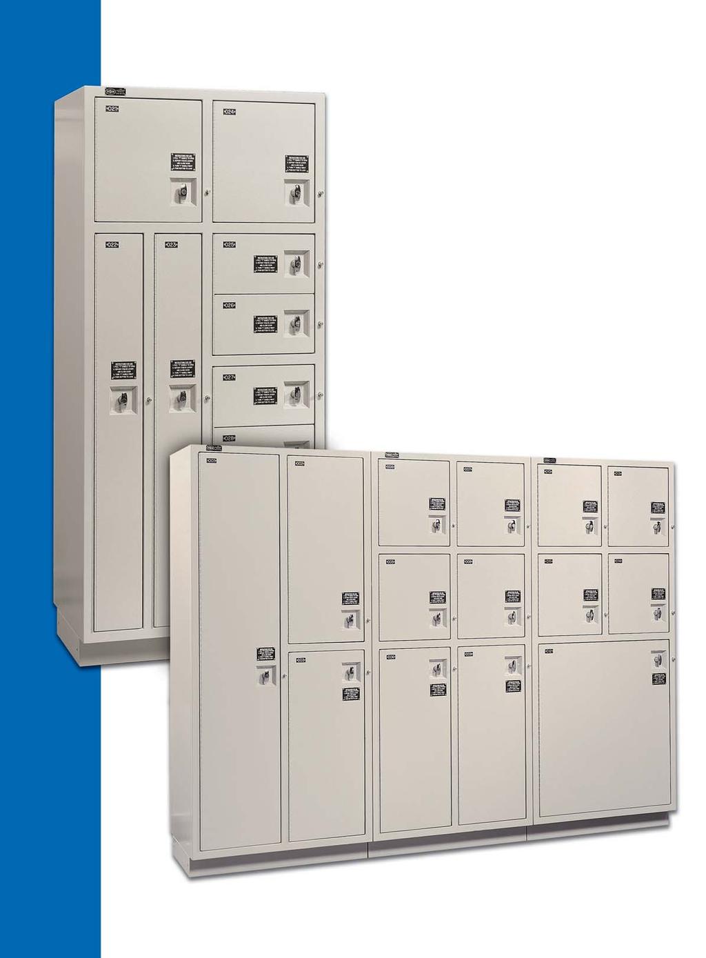 Standard Evidence Lockers Features Fully assembled and ready for use No Key or combination needed for evidence deposit Available in Pass-thru or Non Pass-thru Recessed chrome