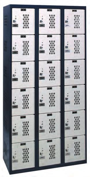 AMP-100 Athletic Box ALL-WELDED BOX LOCKERS ARE PERFECT STORAGE SOLUTIONS WHEN SPACE IS AT A PREMIUM.