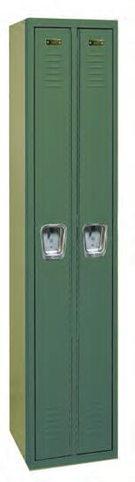 components DOORS: gauge plain doors (18 gauge for 9 wide), Sound deadening panel and vinyl coated latching for Whisper quiet lockers only