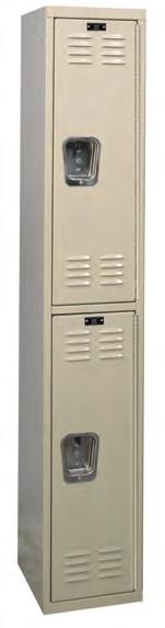 are supplied without legs unless otherwise specified WARRANTY: 2 years SIZES: See wardrobe locker chart on page for sizes Deep drawn stainless steel recessed handle with gravity lift-type latching