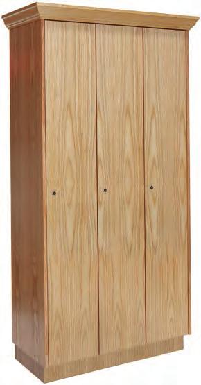 C L BODY CONSTRUCTION: Wood lockers shall be fabricated