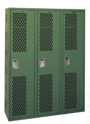AMP-1001 Athletic 3-POINT TURN-HANDLE LATCHING AND ALL-WELDED CONSTRUCTION MAKE THIS LOCKER ONE OF THE MOST RUGGED AND SECURE.