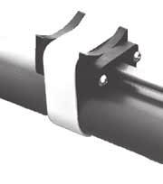 A pipe strap (PS Series) is required to attach this model to a pipe. Small pipe adapter is available for pipe size less than 1-1/2.