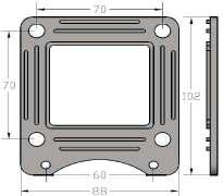 STAINLESS STEEL MOUNTING BRACKET FOR FIELD DEVICES Mounting Bracket 175RC Introduction This simple hollow square mounting bracket constructed out of SS316 Stainless Steel, can be used to
