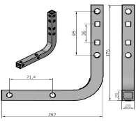 IME Model 17508 consists of a complete assembly of a 2" U bolt along with the nuts and washers required.