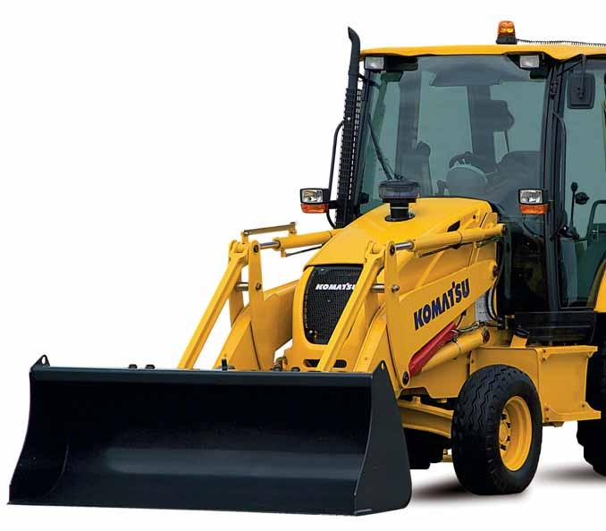 B ACKHOE LOADER WALK-AROUND Tradition and innovation The belongs to the latest generation of Komatsu backhoe loaders, which comes to market with a number of innovations.