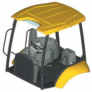 BACKHOE LOADER Backhoe The rounded shape of the backhoe enhances the loading capacity of the machine and its ability to overcome obstacles.