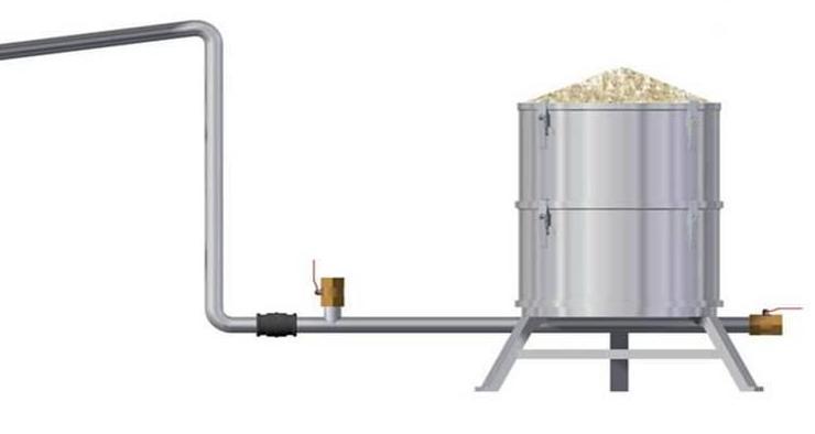2 ton/hour Vertical conveying distance : Lv = 3 meters Horizontal conveying distance : L = 4 + 4 = 8 meters Total conveying distance : L = Lv + L = 3 + 8 = 11 meters Characteristics of granulated