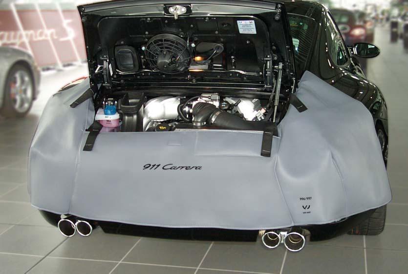 911 Carrera (997/996) Rear Cover 911 (tailored for 997/996) Optimum protection of the rear mask and sensitive parts of the rear fenders by the one-piece rear cover 911.