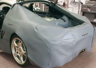 Rear fender covers: 208 x 113 cm Rear mask cover: 153 x 175 cm VAS 6822 ASE 485 013 00 000 Interior and Floor Cover for Cayman (987) Optimum protection of the carpets on the floor and