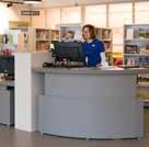 Therefore, the counter should be welcoming, inviting and tempt people to enter and explore the library.