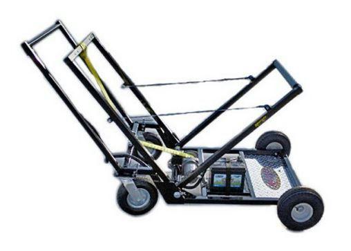 KartLift Winch Lift KartLift s WinchLift one person stand, shown in figure 5, uses a electric winch to lift the kart using hooks that attach to the back bumper.
