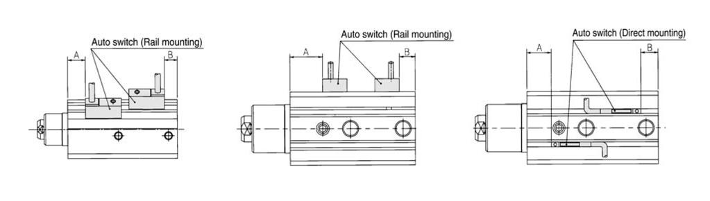 Series MK2 uto Switch Specifications (ø to ø3) Refer to the p..3-2 for details of auto switch.