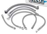 95 CHROME ROCKER OIL LINES Chromed steel overhead oil line sets include crossover line and crankcase-to-rocker box line Complete with fittings and seals, which are also available separately DS-246005