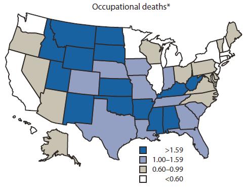 Fatality Rates for Occupational Highway Transportation Deaths--- US, 2003-2008 Centers for Disease Control and Prevention