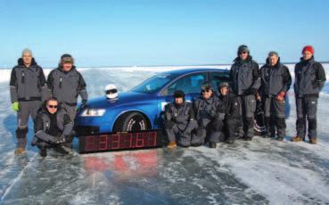 (206,05 mph) on the sea ice of the Gulf of Bothnia at a point close to the city of Oulu, Finland.