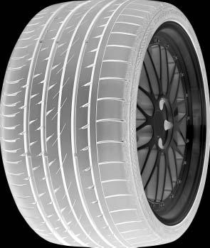 12 Summer tyres ContiSportContat TM 3 Extremely sporty, safety without ompromise Asymmetri tread pattern High braking performane on dry and wet surfaes Exellent protetion against aquaplaning Also