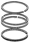1 ENGINE Replacement parts to fit Piston Ring Kits Cylinder Head Gaskets 721450-22500 721575-22500 Standard 72mm bore. Ring set for 1 piston. Tractors: 1401, 1502, 1510, F14, F15. Standard 75mm bore.