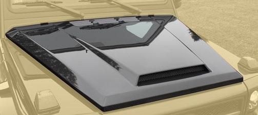New designed engine bonnet with air intake included engine