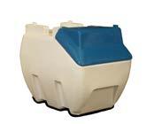 Heavy duty moulded polyethylene tank for strength and