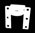 thread on its mounting clamp. 33590-55 ½ ¾ DIAPHRAGM PUMP WALL BRACKET Wall bracket in painted steel for wall-mounting of diaphragm pumps 1/2-3/4.