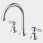 Caravelle Classic Lever Basin Set 77 60 171 114 87 WELS 5 star rated (6L/min) Classic, traditional design for long-term familiarity - ideal for those with Dementia 114mm hob-styled basin outlet