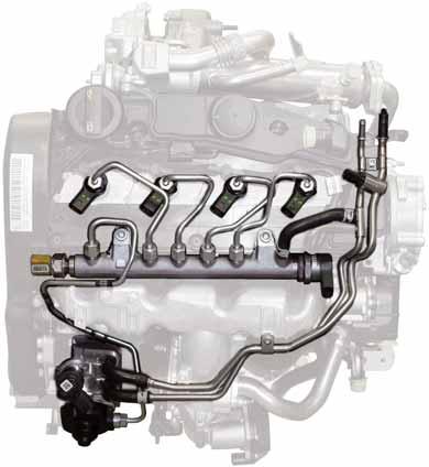 Common rail injection system Introduction The new 2.0-litre TDI engine has a common rail injection system for mixture preparation.