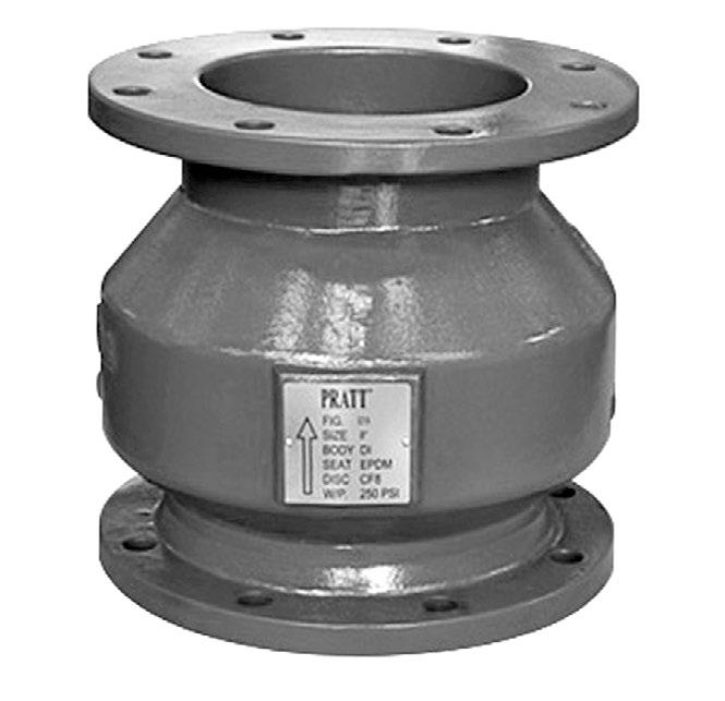 The silent type check valve can be installed in either horizontal or vertical pipelines that carry clean water or air.