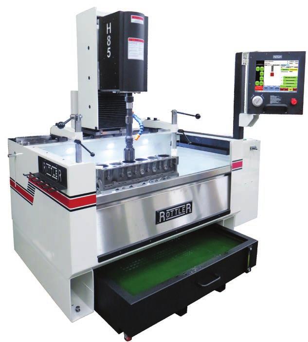 STANDARD EQUIPMENT SPECIFICATIONS Automatic Lower Crash Protection System every time cycle start is activated, the machine will check that the stones will not interfere with lower bore before