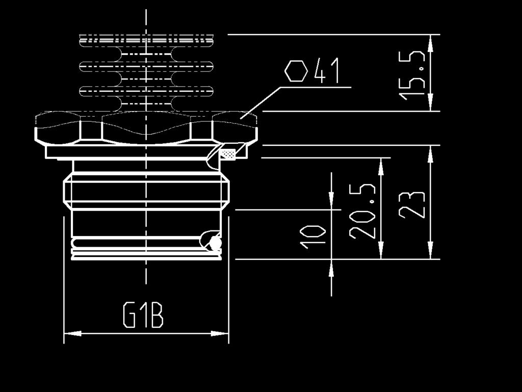 Dimensional drawings M12x1 Circular connector Order code: