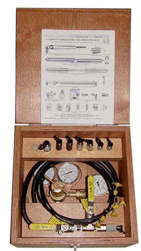 Charging Kit & Bleeding Gage for Gas Springs Page 6-17-0 Part Number: #63.000 Charging Kit includes plywood box Part Number: #63.