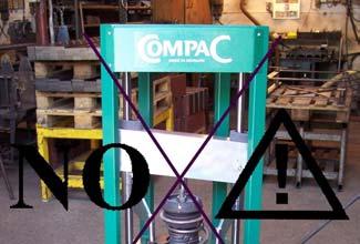 Instruction Manual Compac spring press, model CSC. Air operated Important: Read this before use!