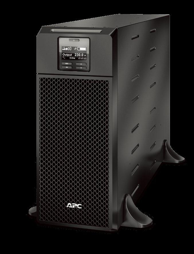 Smart-UPS On-Line Industry-leading power factor maximizing UPS density Rackmount and Tower SRT 2.2 kva 10 kva Standard Features Best-in-class power density More real power in watts, 0.9 pf on 2.
