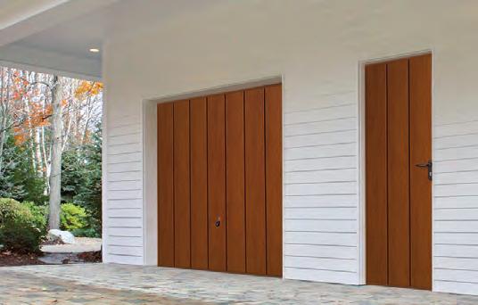 We recommend, however, that the Hörmann powder coated steel frame is used, as it makes a complete door set.