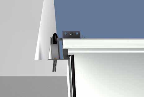 Optional special anchor for frame side fixing The sectional door frame can be fitted to the side wall of the garage with Hörmann s