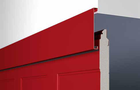 [ 1 ] Overall solution for sectional doors in concrete pre-fabricated garages Broader fascia panels [ 1 ] for fitting in concrete pre-fabricated garages perfectly cover the lintel